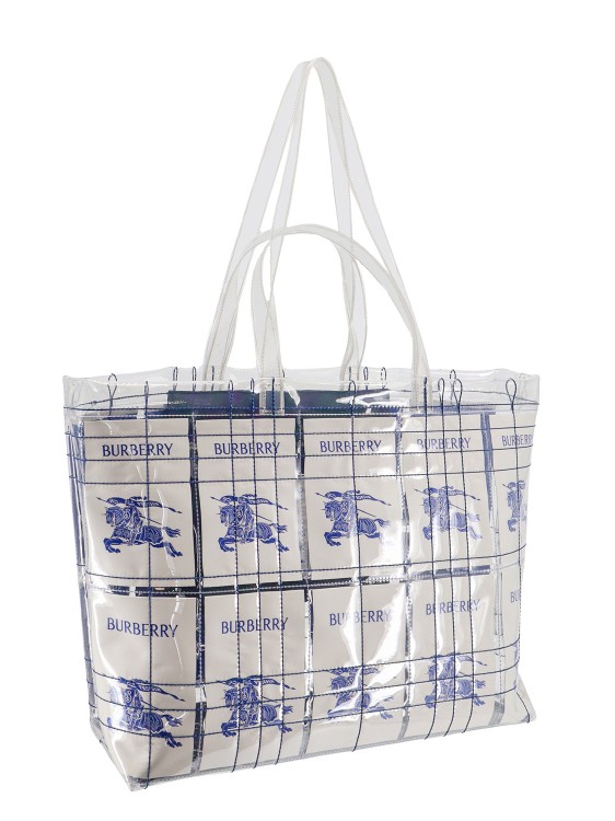 Shop Burberry Shoulder Bag With Ekd Labels In White