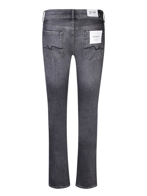 Shop 7 For All Mankind Mid-rise Slim Jeans In Grey