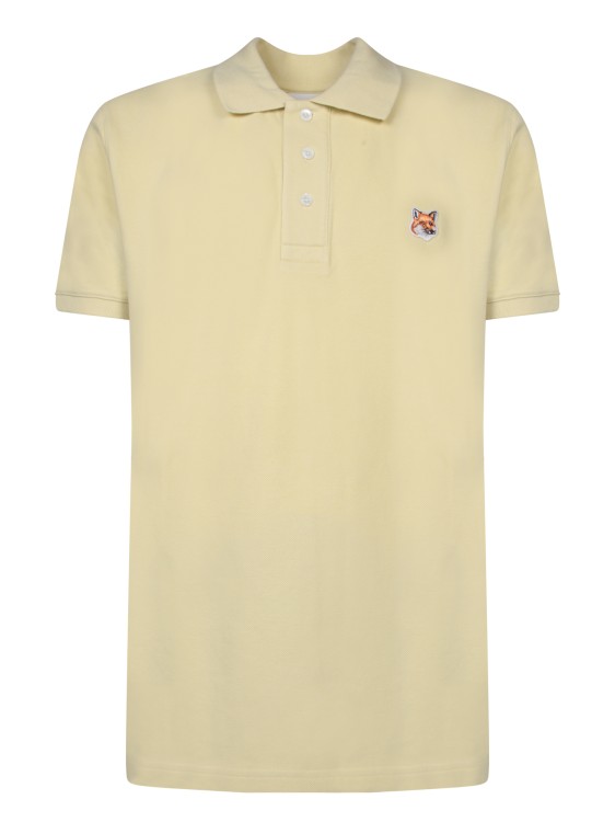 Shop Maison Kitsuné Cotton Polo Shirt In Yellow