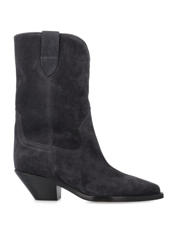 Shop Isabel Marant Dahope Suede Cowboy Boots In Black