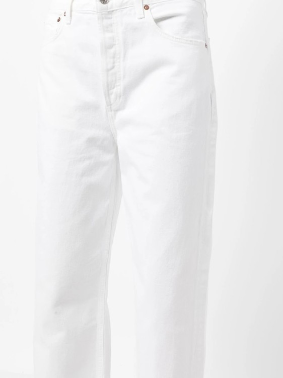 Shop Agolde White  Denim Pants
