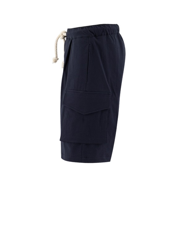 Shop Doppiaa Practical Cotton Bermuda Shorts In Black