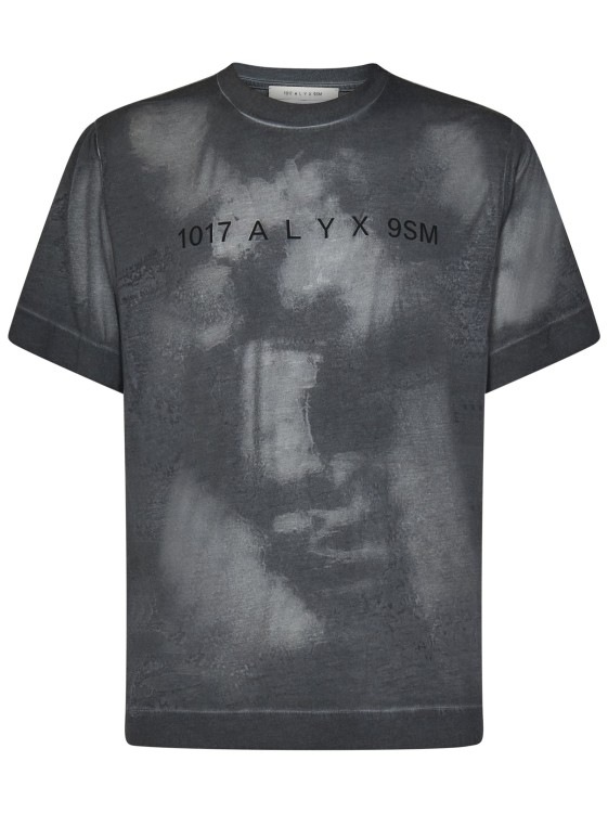 Shop Alyx Unisex Gray Worn-effect T-shirt In Grey