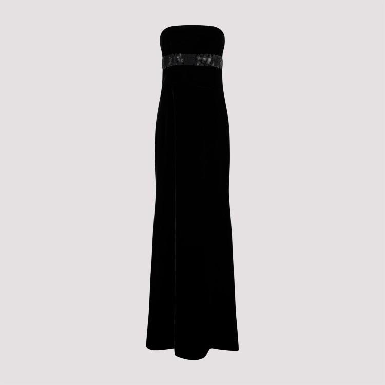 Shop Giorgio Armani Black Viscose Sleeveless Dress