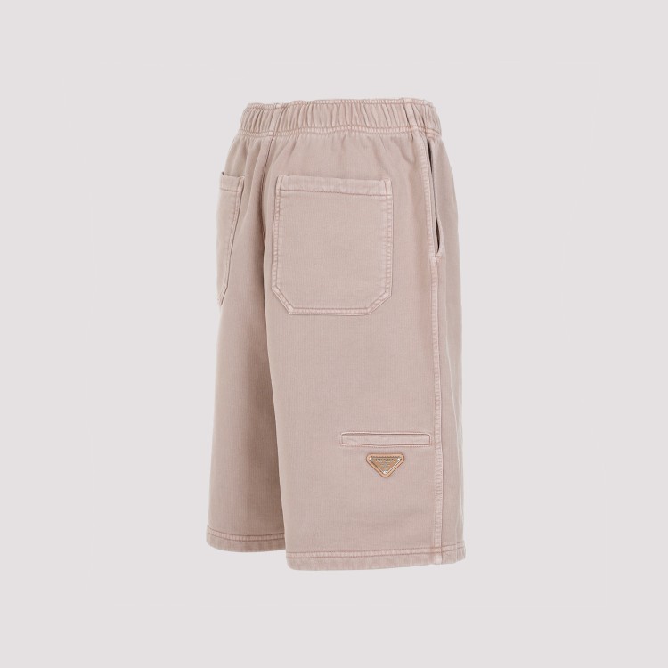 Shop Prada Pink Cotton Shorts