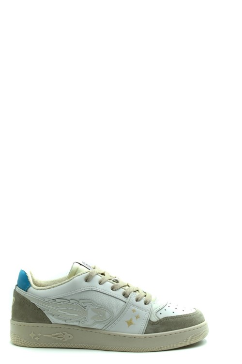 Enterprise Japan Multicolor Calf Leather Sneakers In White