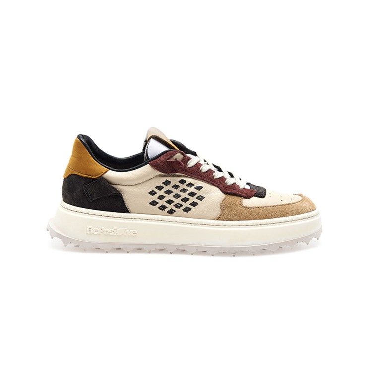 Shop Be Positive Cuprace Basket - Leather + Suede In Brown