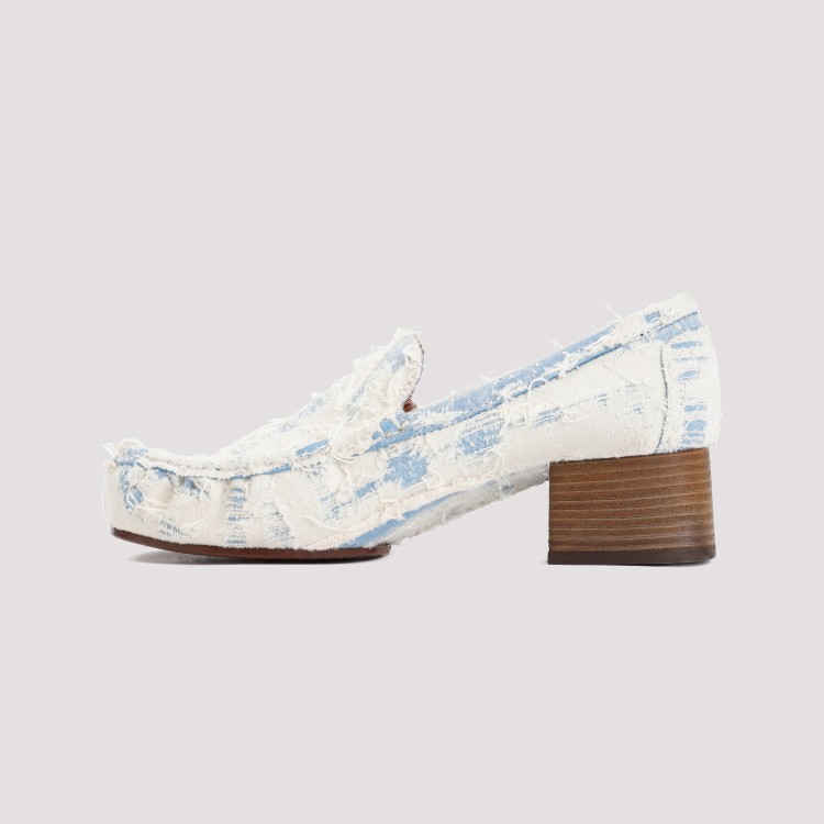 Shop Acne Studios Blue Cotton Shoes In White