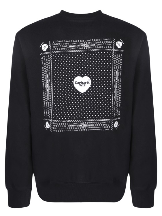 Shop Carhartt Cotton Sweatshirt In Black