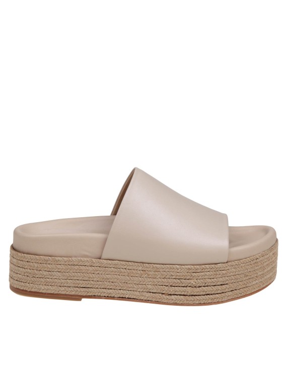 Shop Paloma Barceló Merve Mules In Ivory Leather In Neutrals