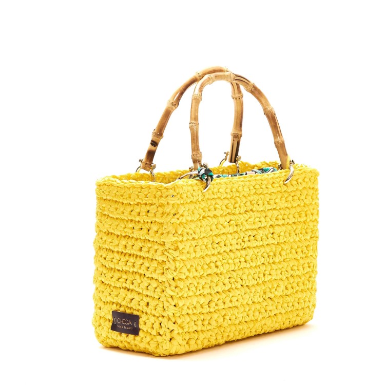 Shop Chica Medium Yellow Crochet Bag