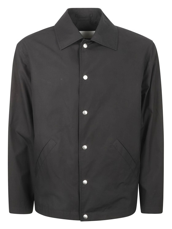 Shop Jil Sander Cotton Shirt Jacket In Black