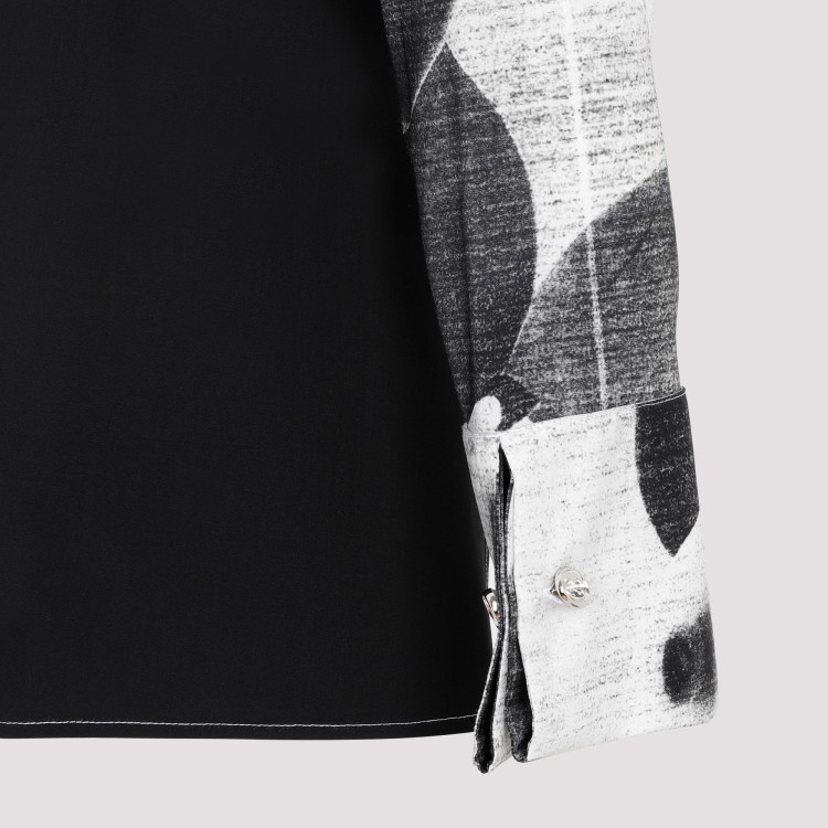 Shop Loewe Black And White Wool Balloon Print Shirt