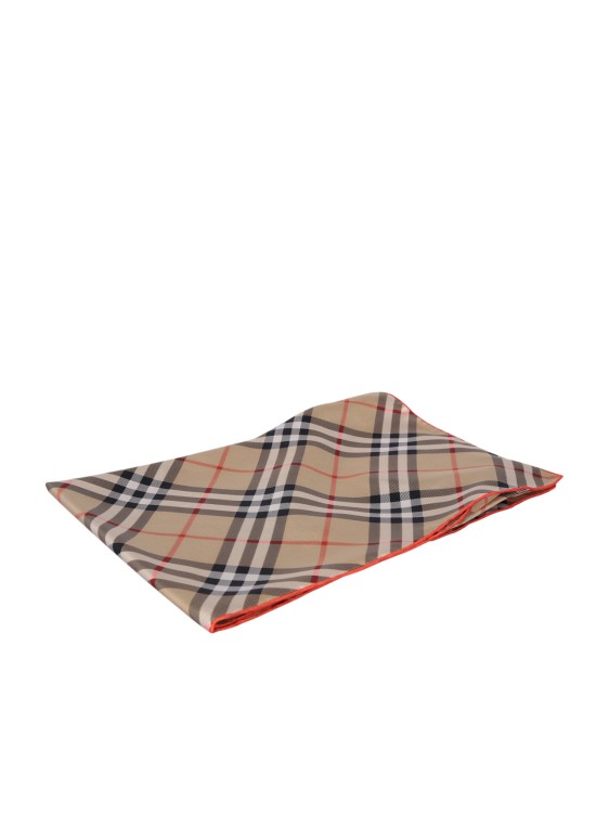 Burberry Pure Silk Scarf Featuring The Medium Check Print In Brown