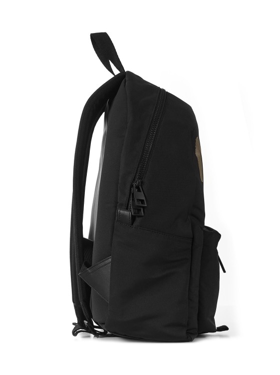 Shop Alexander Mcqueen Black Cotton Backpack With Graffiti Logo Print