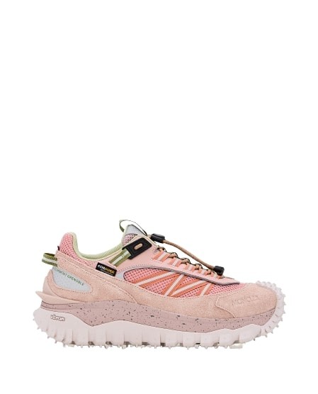Shop Moncler Trailgrip Low Top Sneakers In Pink