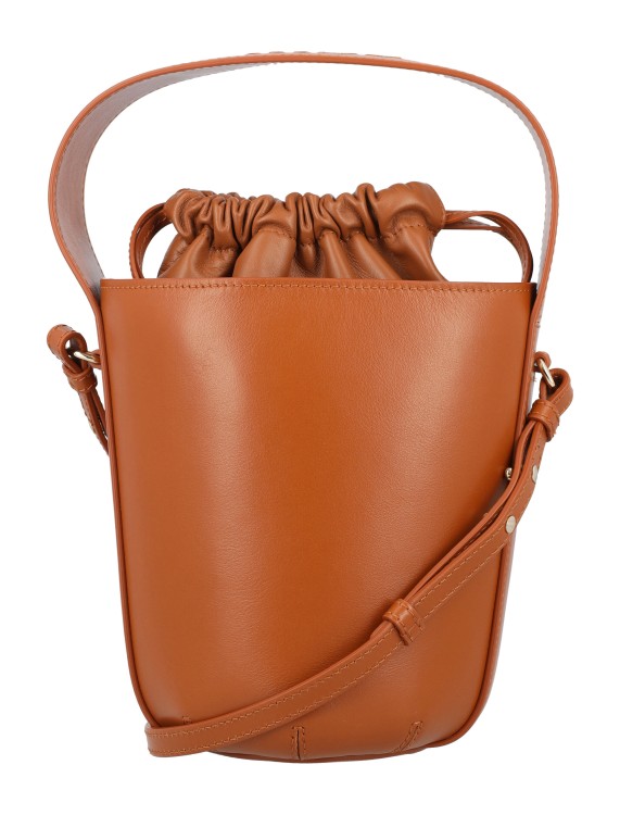 Shop Chloé Sense Bucket Bag In Brown