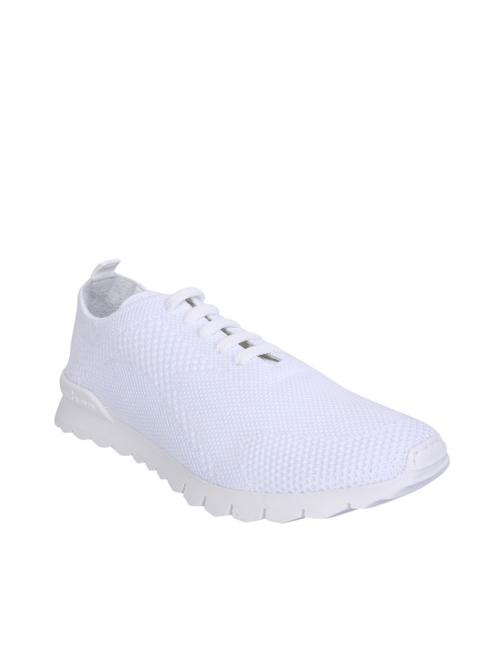 Shop Kiton Low-top Lace-up Sneakers In White