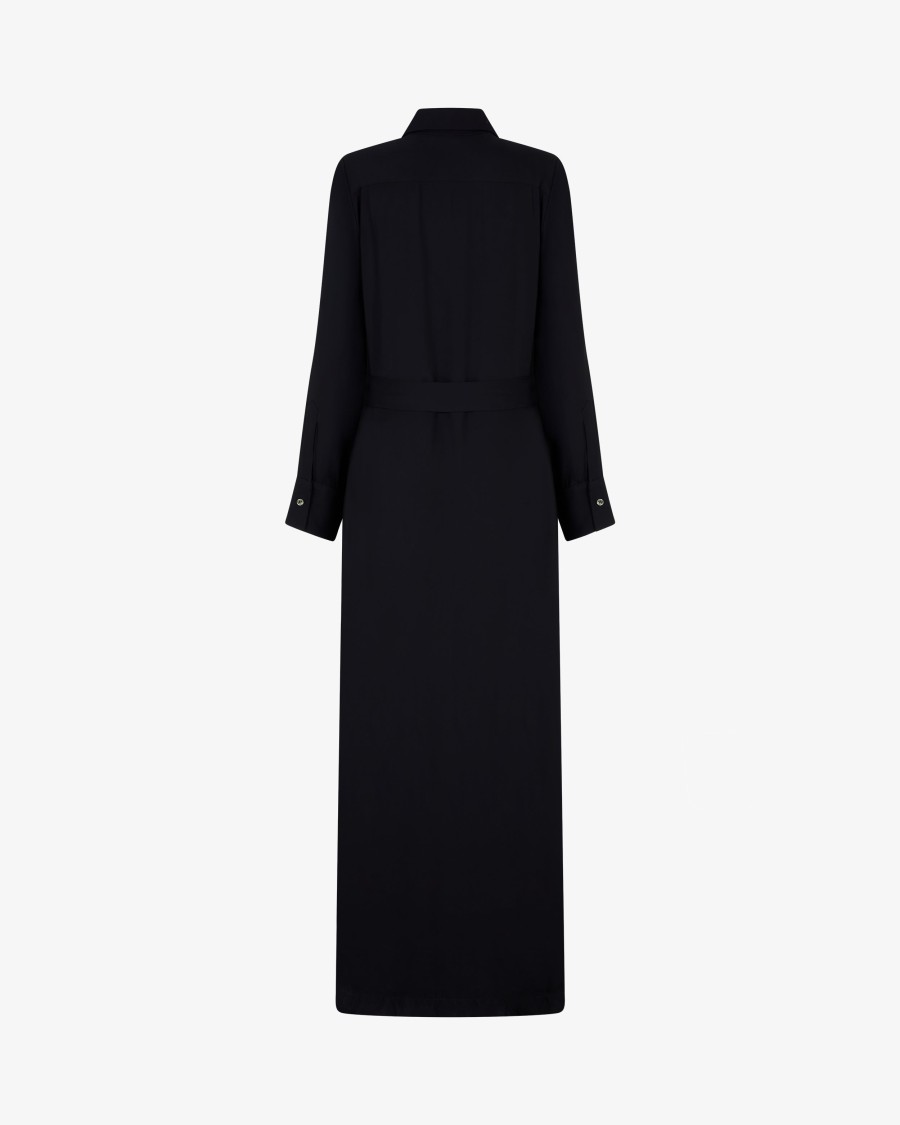 Shop Serena Bute Classic Shirt Dress - Black