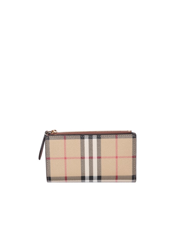 Shop Burberry Leather Wallet In Brown