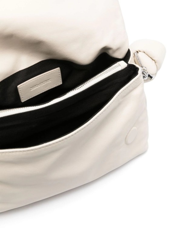 Shop Zadig & Voltaire Rocky Eternal Leather Shoulder Bag In White