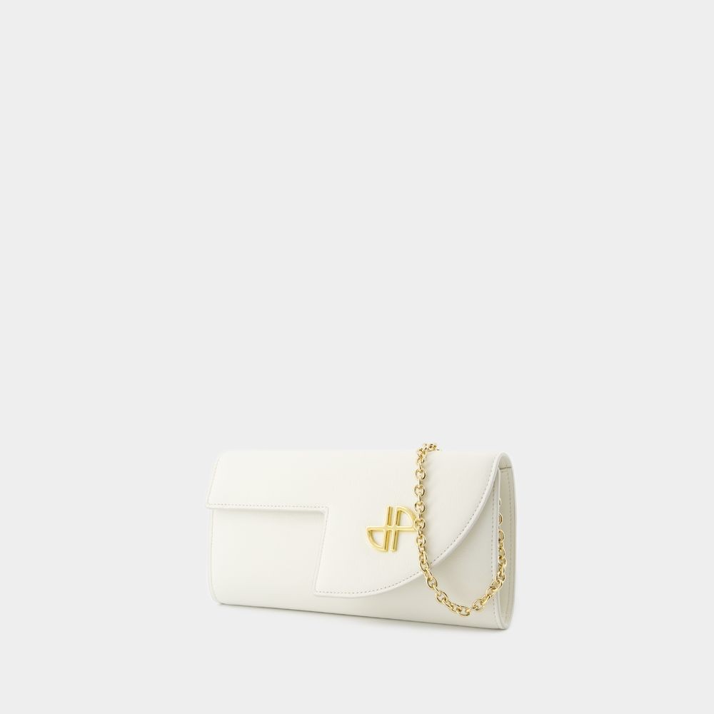 Patou Mini Wallet On Chain In Neutrals