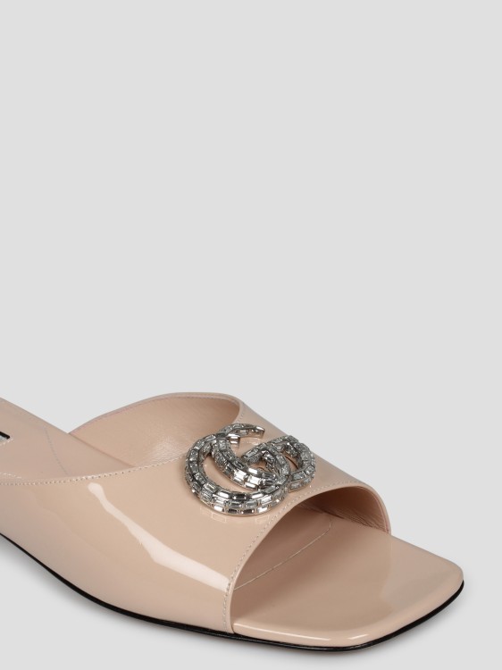 Shop Gucci Double G Slide Sandal In Neutrals