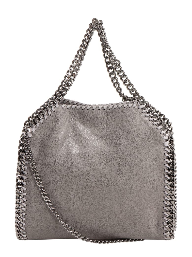 Stella Mccartney Faux Leather Shoulder Bag In Grey