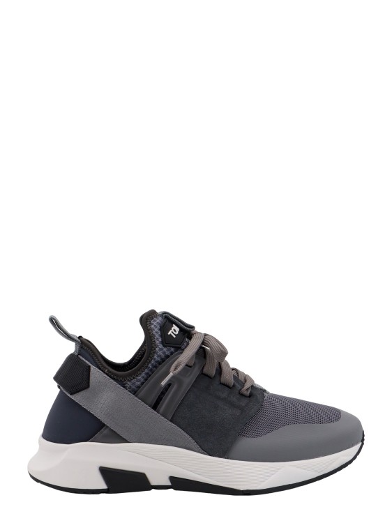 Tom Ford Nylon And Suede Sneakers In Black