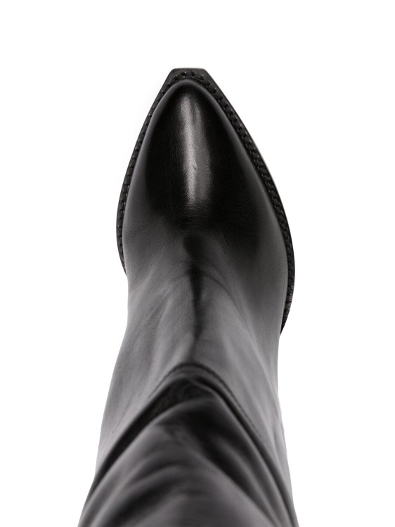 Shop Isabel Marant Black Pointed-toe Boots