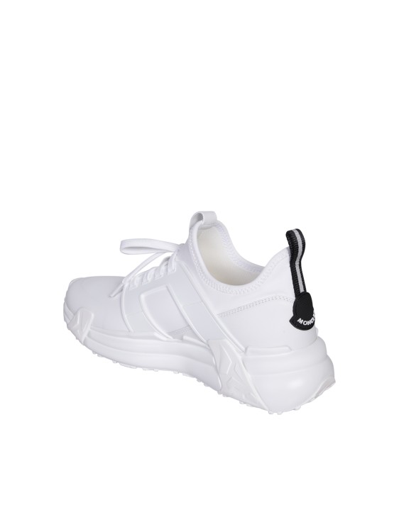 Shop Moncler White Panel Design Sneakers