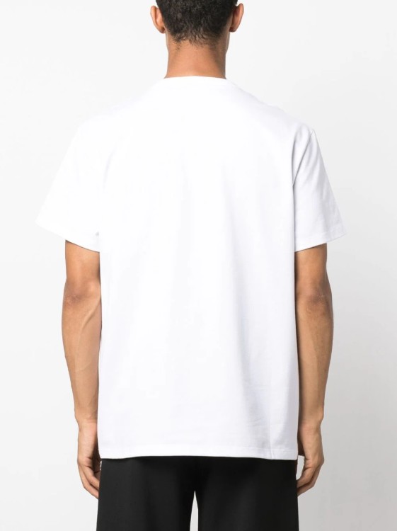 Shop Alexander Mcqueen White Logo Tape T-shirt