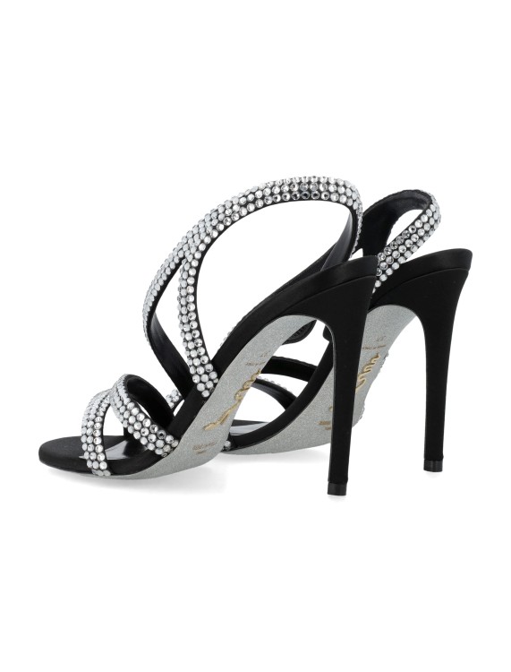 René Caovilla 105mm Lisa Sandals In Black