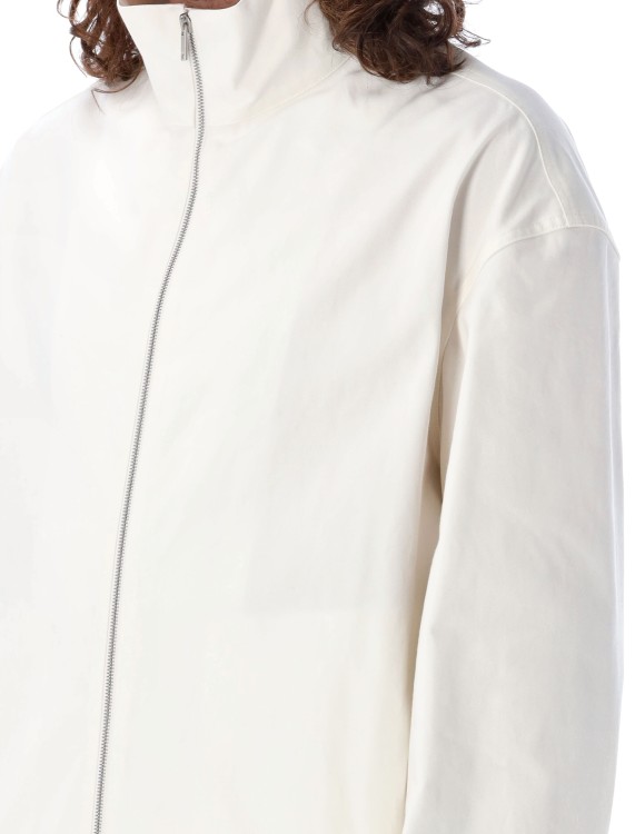 Jil Sander White Oversized Fit Jacket In White
