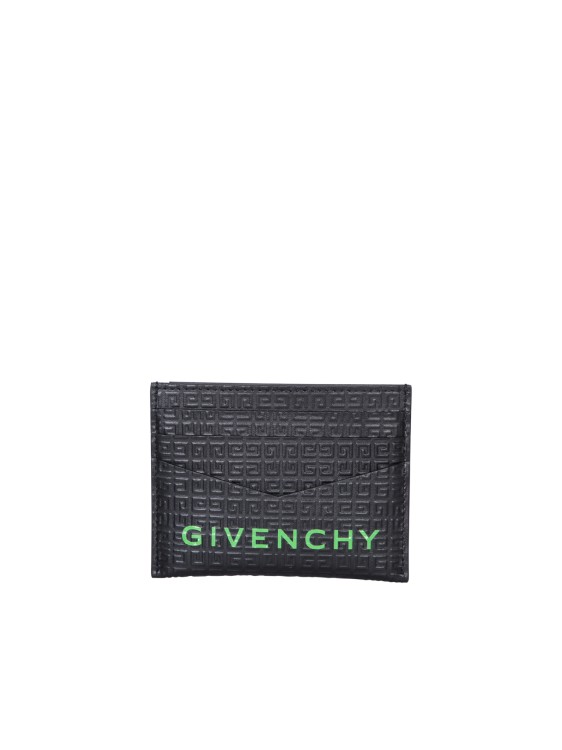 Givenchy Leather Cardholder In Grey
