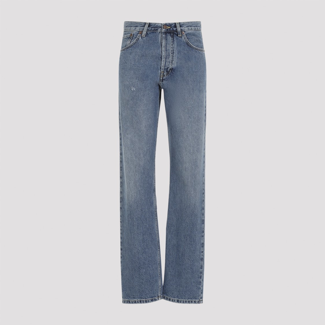 Moschino Relaxed High-waist Jeans With Classic Five-pocket Styling In Blue
