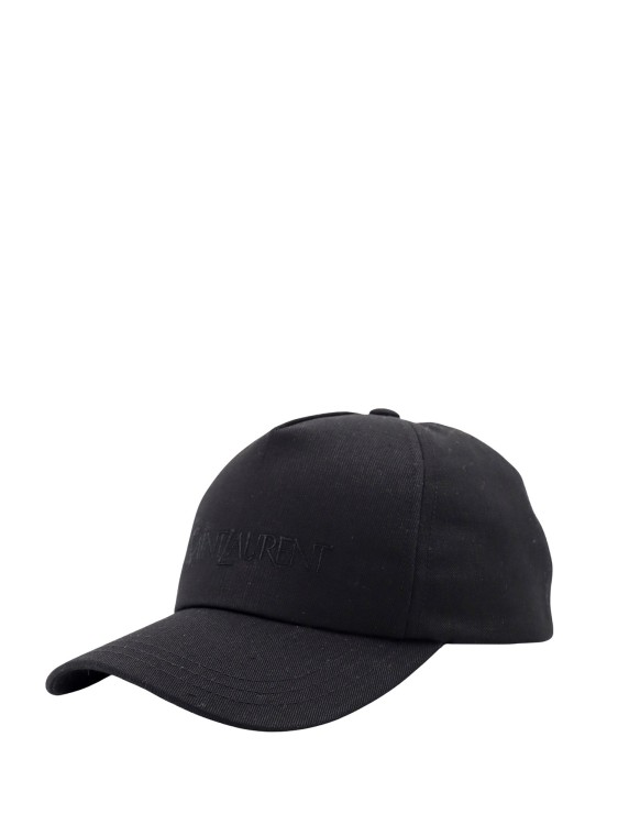 Shop Saint Laurent Biologic Cotton Hat In Black