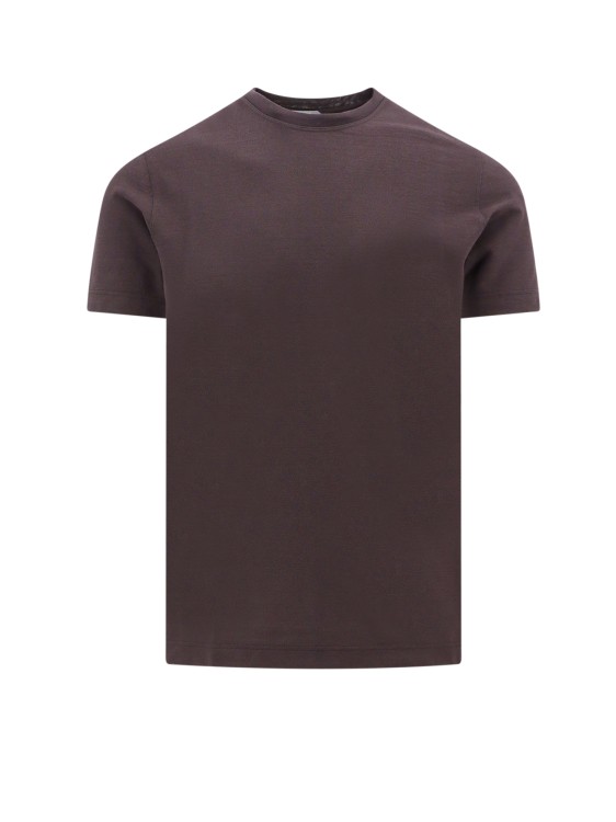 Shop Zanone Basic Cotton T-shirt In Purple