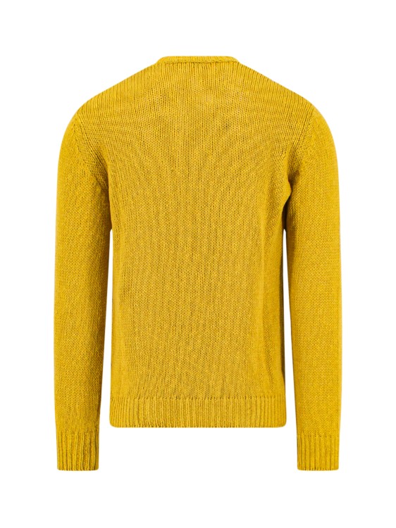 Shop Roberto Collina Cotton And Linen Sweater In Gold