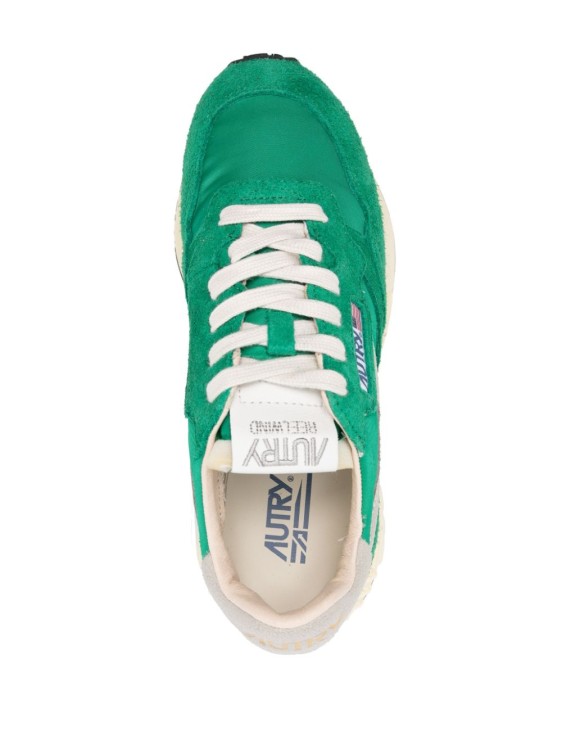 Shop Autry Reelwind Low Sneaker In Green