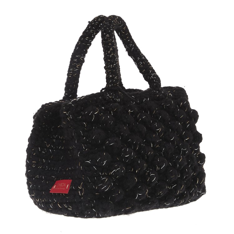Shop Chica Black Shopping Crochet Bag