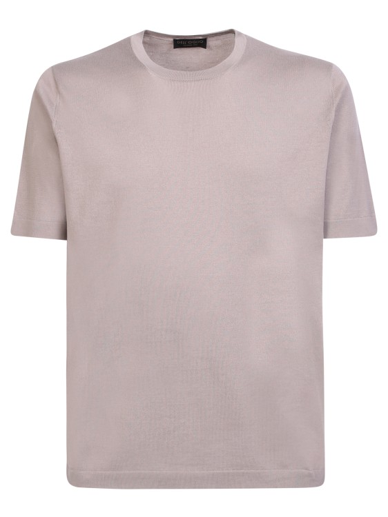Dell'oglio Mastic Cotton T-shirt In Neutrals