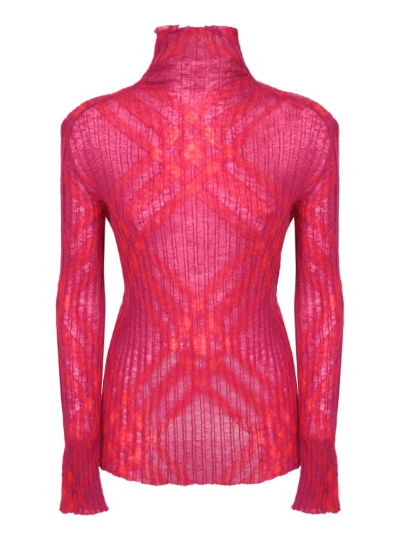 Burberry Mohair-blend Pullover In Red
