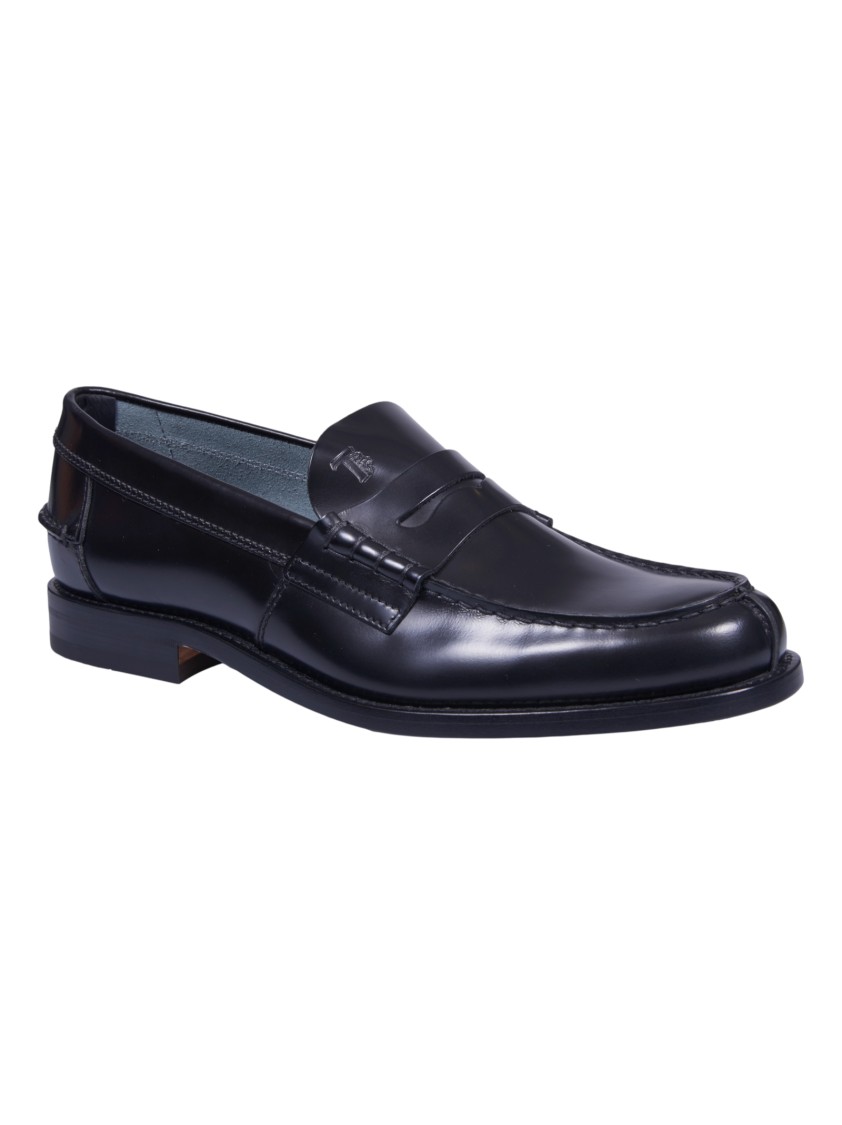 Tod's 26c Classic Black Loafers In Black