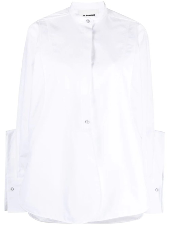 Jil Sander White Long-sleeve Cotton Shirt
