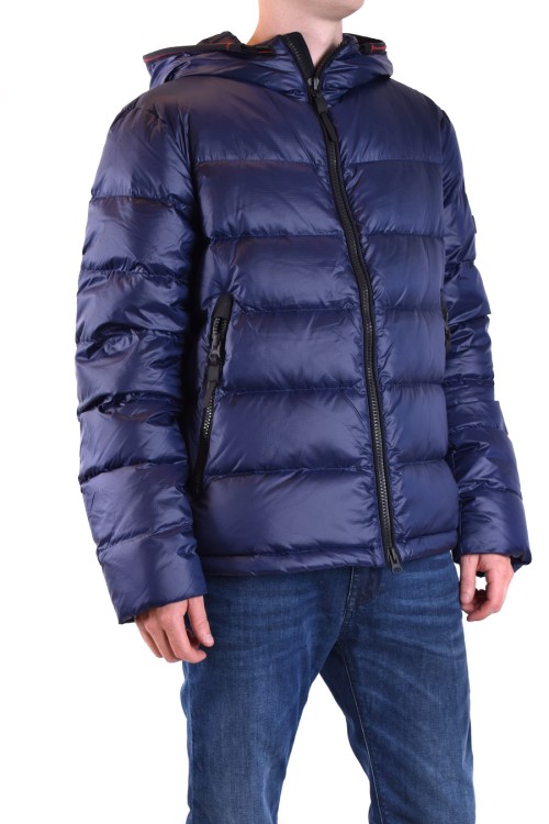 Shop Peuterey Blue Padded Jacket