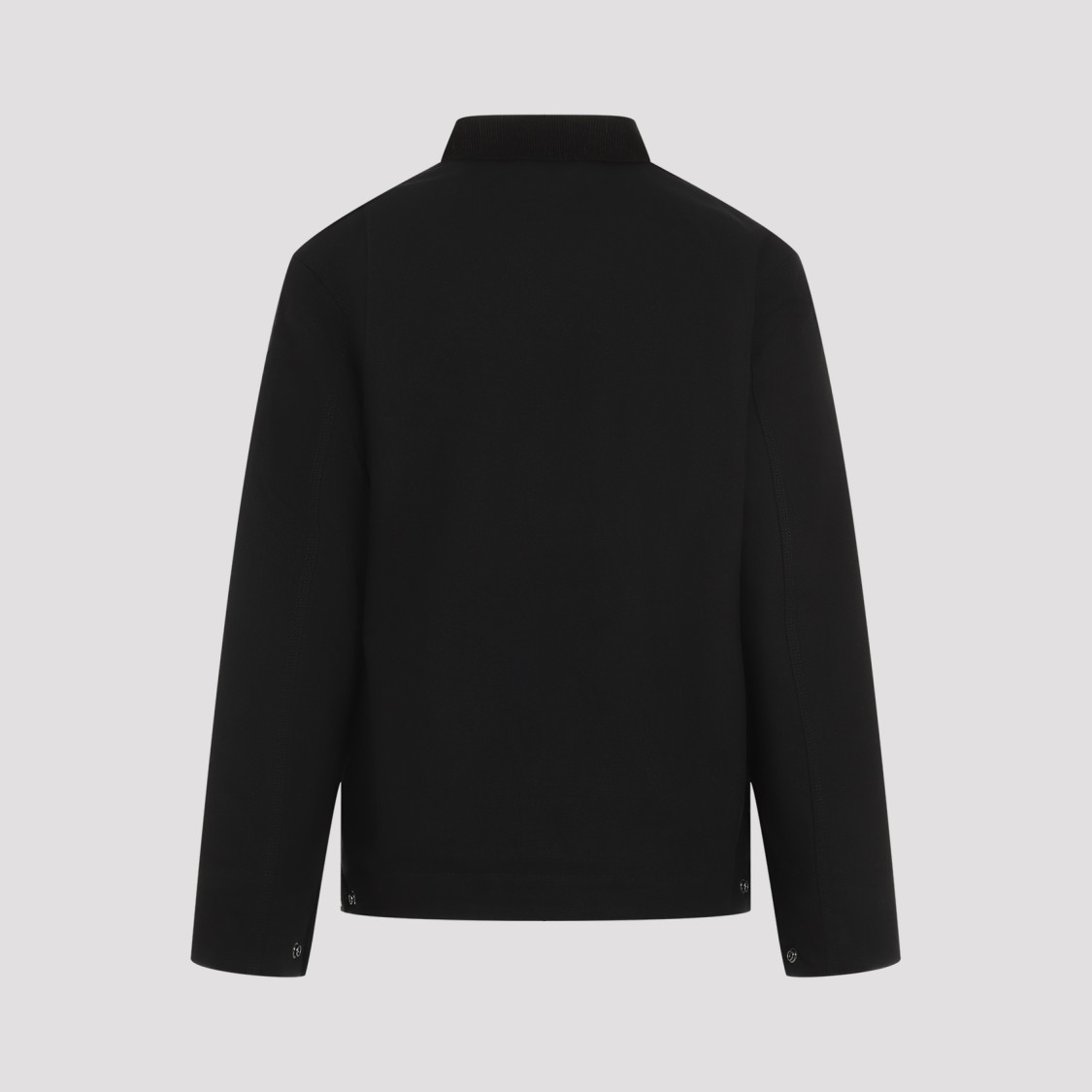 Carhartt Structured Collared Front Pocket Long Sleeve Jacket In Black