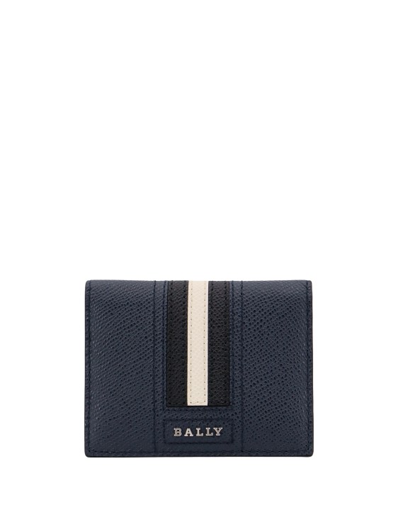 Shop Bally Coated Canvas Card Holder In Blue