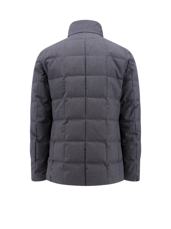 Shop Fay Grey Padded And Quilted Jacket