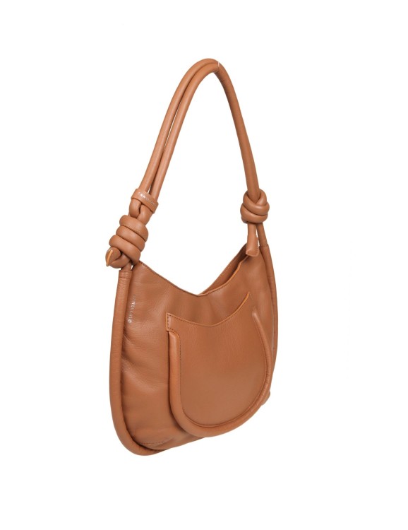 Shop Zanellato Demi' Piuma Knot S Bag In Leather Color In Brown